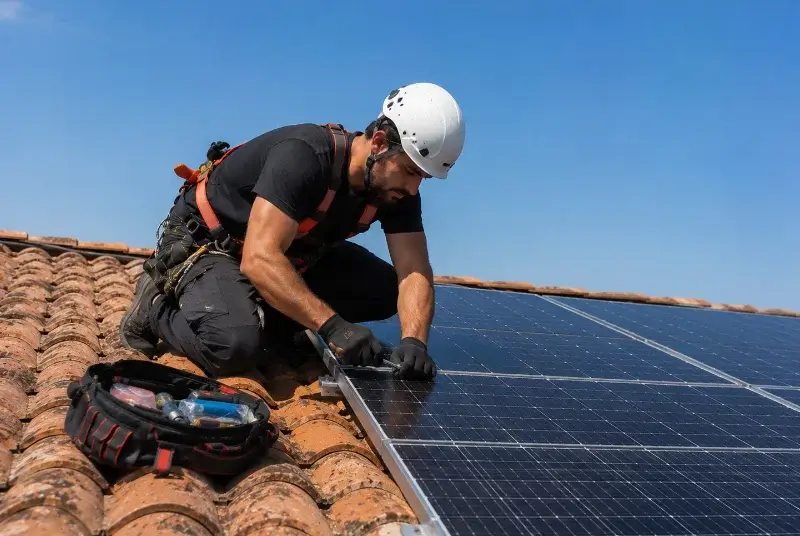 Maintenance et monitoring de panneaux solaires à Longaulnay